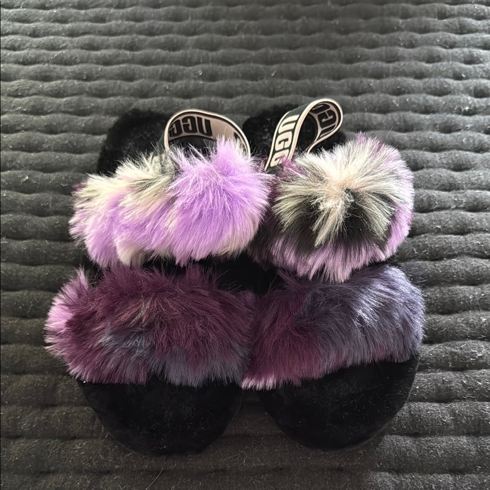 UGG Multicolor Fluffy Slippers